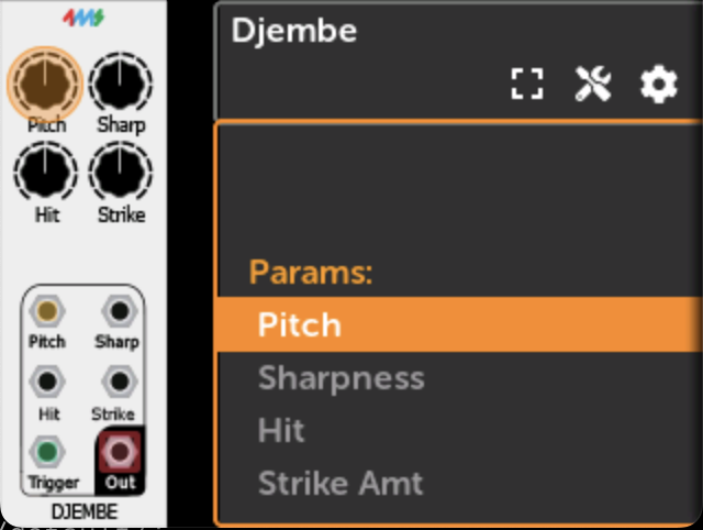 Djembe Pitchノブ